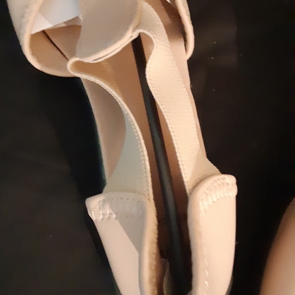 Dr Leonard's Spandex Sandals Fabric Shoe Size 10W Tan - Picture 3 of 4